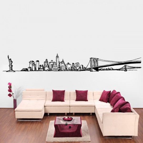 Dịch vụ cắt bế decal trang trí phòng khách